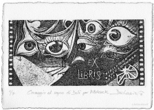 Deianira, calcografia-Ex-Libris