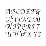 Deianira, calligrafia, cancelleresca, alfabeto maiuscolo