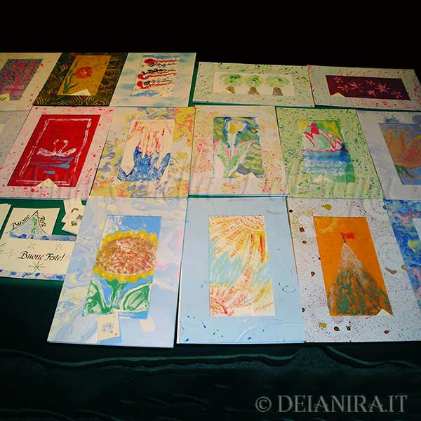 Deianira-Passepartout realizzati con carte decorate a mano