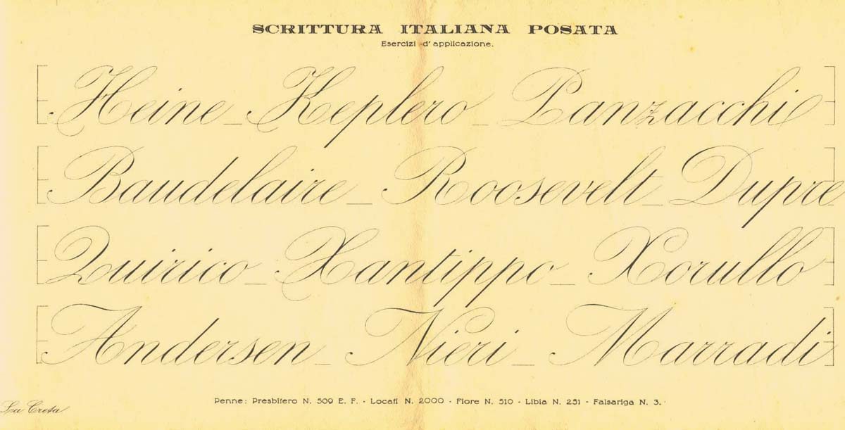 Calligrafia Corsivo Cancelleresca Italico Italics Deianira Anna Ornella Dell Acqua